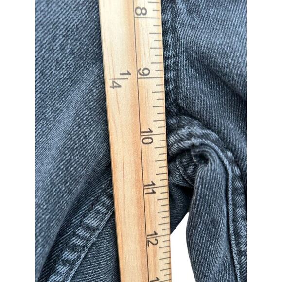 We The Free Jeans 26 Reg High Rise Black Destroyed Exposed Button Fly Raw Hem - Picture 11 of 13